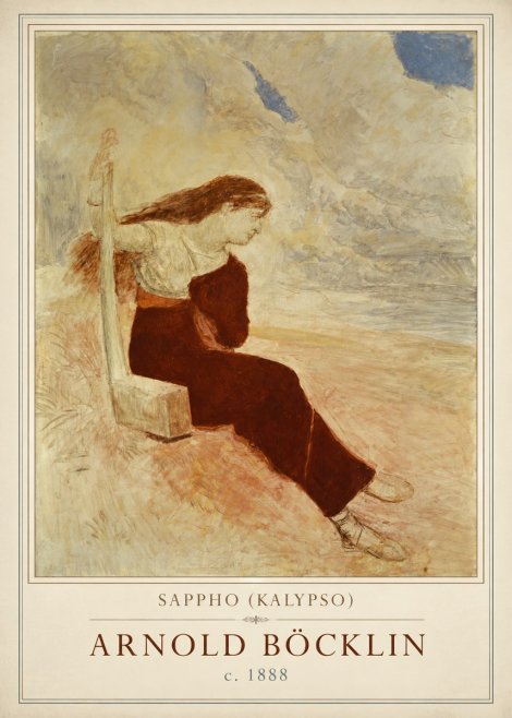 Arnold Böcklin Sappho (Kalypso) No1 - Plakat