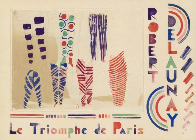 Robert Delaunay Le Triomphe De Paris IV No5 - Plakat