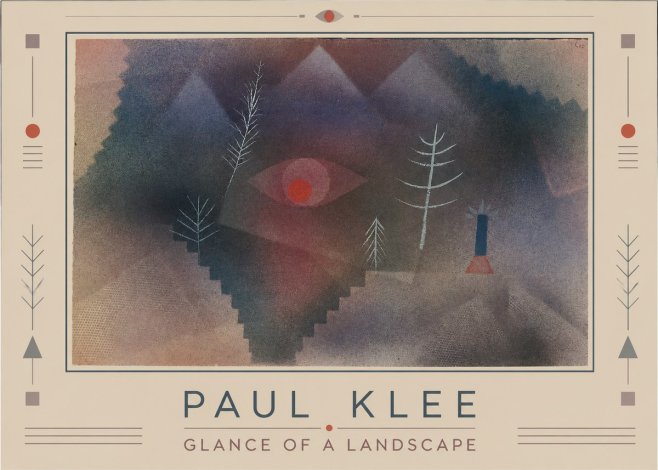Paul Klee Glance of a Landscape No1 - Plakat