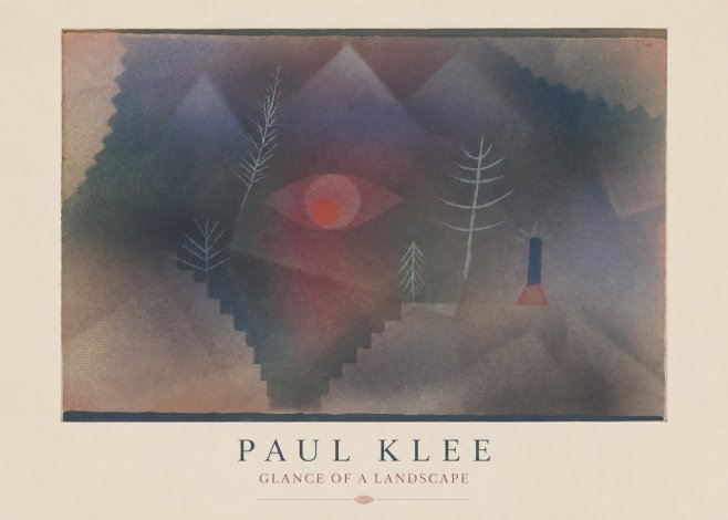 Paul Klee Glance of a Landscape No4 - Plakat
