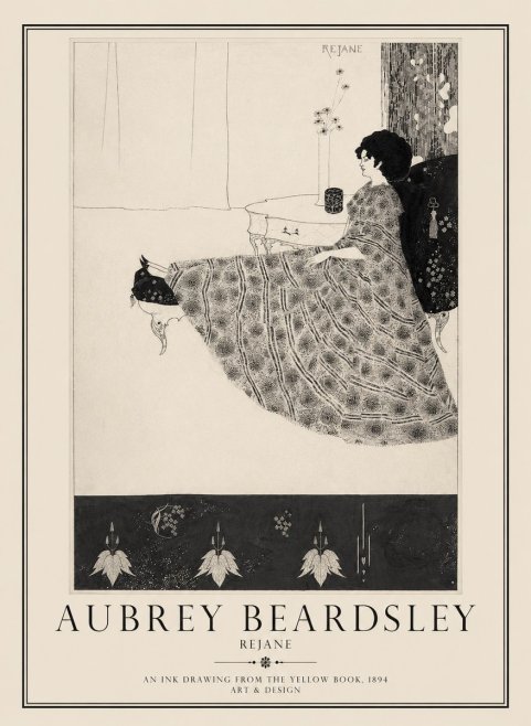 Aubrey Beardsley Rejane II No1 - Plakat