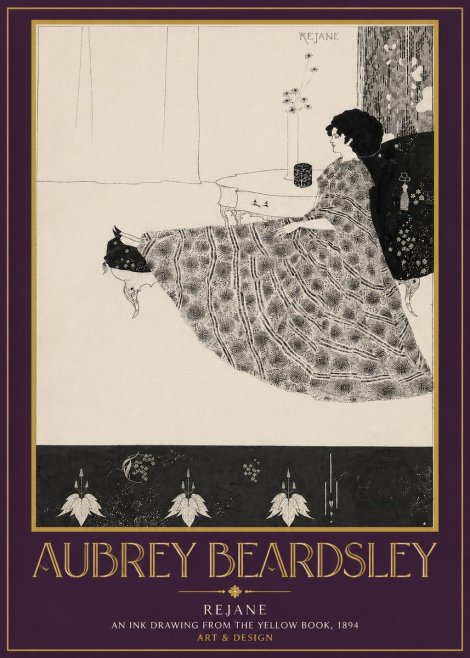 Aubrey Beardsley Rejane II No3 - Plakat