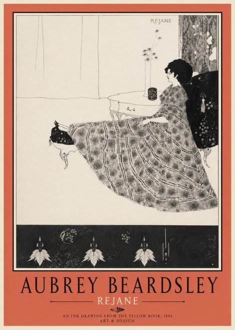 Aubrey Beardsley Rejane II No4 - Plakat
