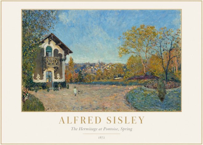Sisley The Hermitage at Pontoise, Spring No1 - Plakat