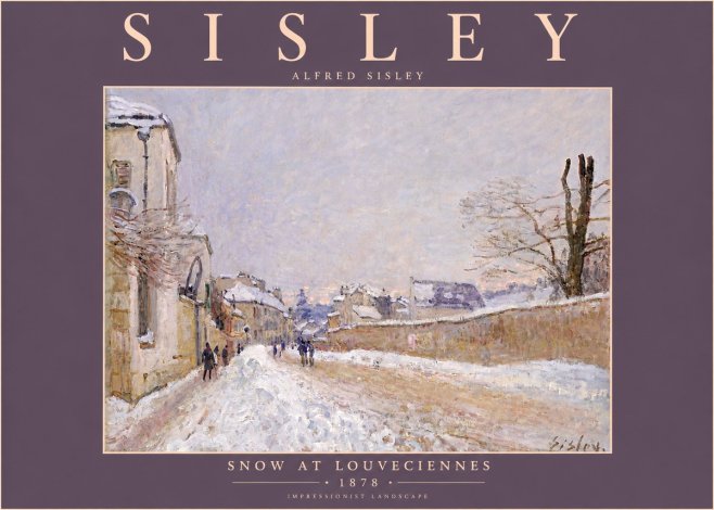 Sisley Snow at Louveciennes No5 - Plakat
