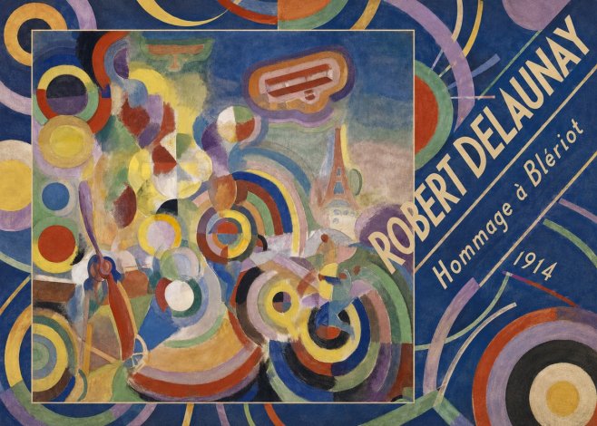 Robert Delaunay Hommage À Blériot 1914 No5 - Plakat