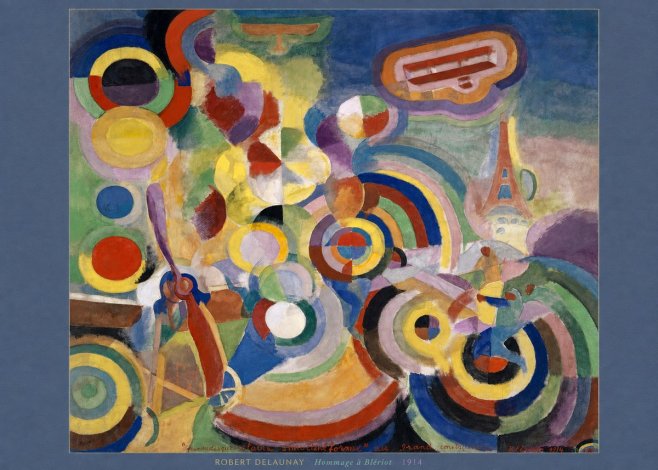 Robert Delaunay Hommage À Blériot 1914 No6 - Plakat