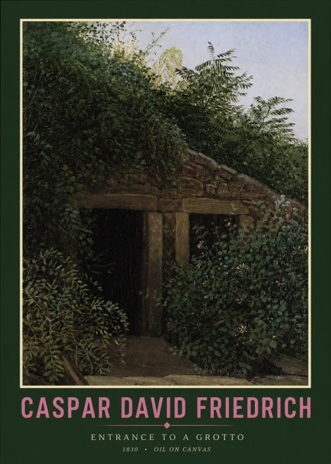 Caspar David Friedrich Entrance to a Grotto No2 - Plakat