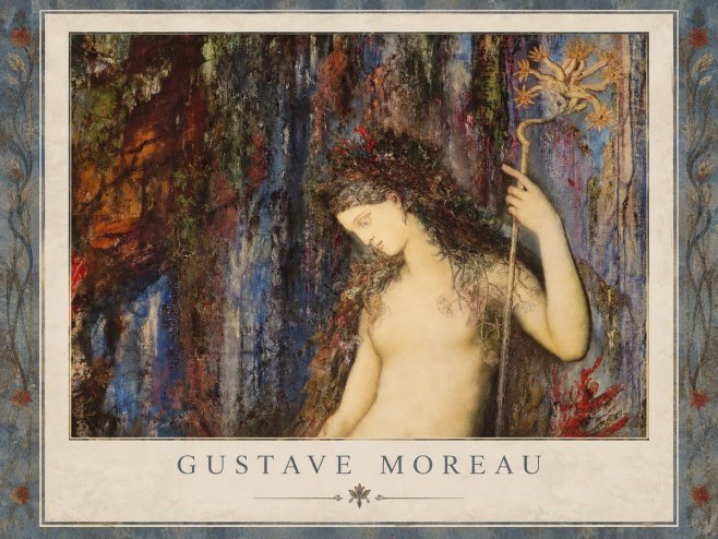 Gustave Moreau The Flower with the Human Head No2 - Plakat