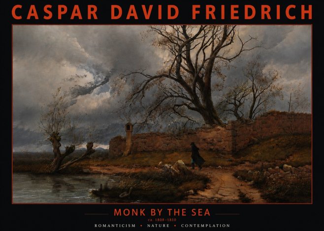 Caspar David Friedrich Autumn Landscape with Ruin No6 - Plakat