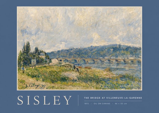 Sisley The Bridge at Villeneuve-la-garenne No2 - Plakat
