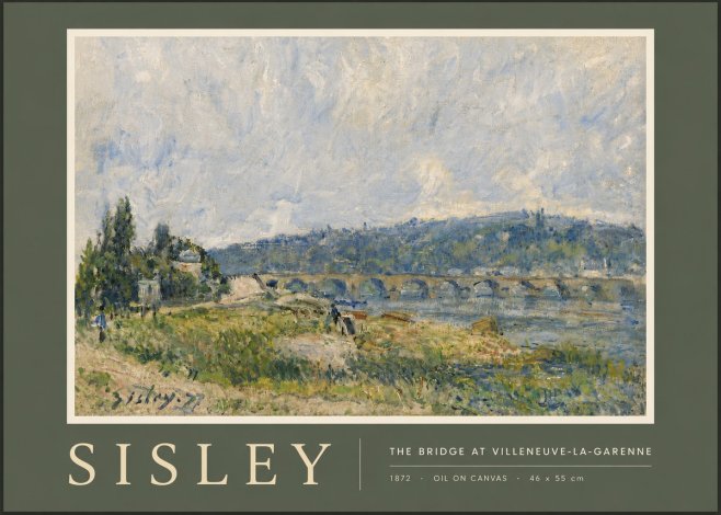 Sisley The Bridge at Villeneuve-la-garenne II No5 - Plakat