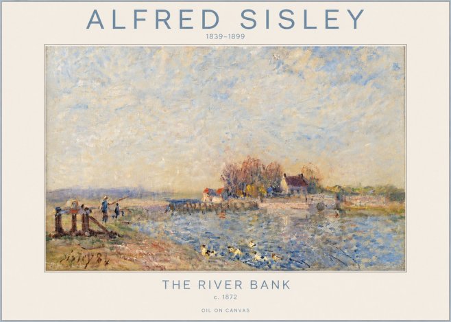 Sisley The River Bank No4 - Plakat