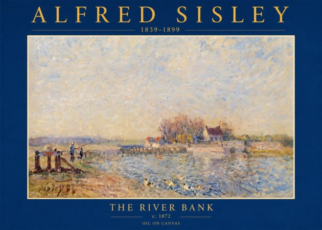 Sisley The River Bank No5 - Plakat