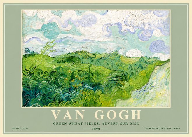 Van Gogh Green Wheat Fields, Auvern Sur Oise No4 - Plakat
