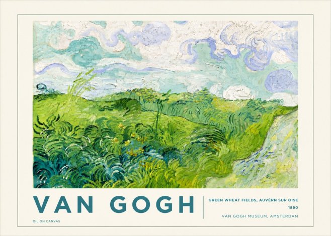 Van Gogh Green Wheat Fields, Auvern Sur Oise No5 - Plakat