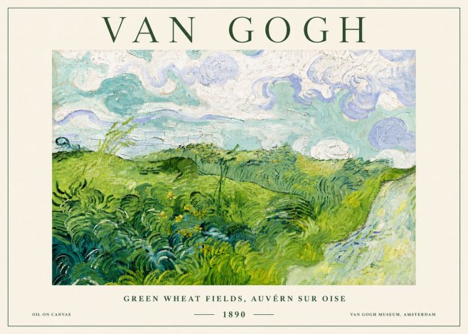 Van Gogh Green Wheat Fields, Auvern Sur Oise No6 - Plakat