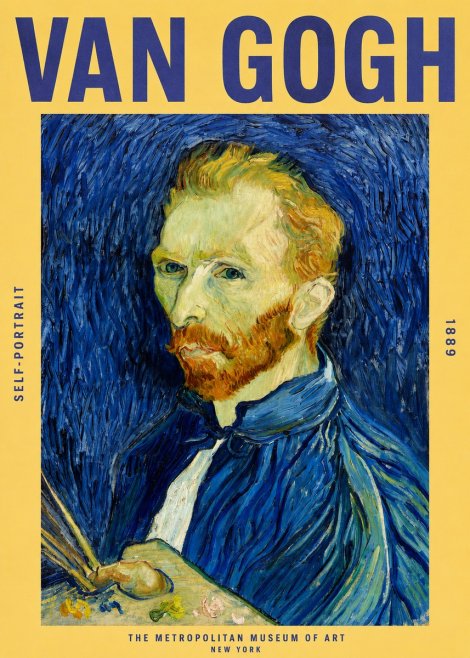 Van Gogh Self-portrait I No2 - Plakat