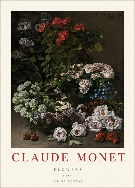 Monet Flowers No6 - Plakat