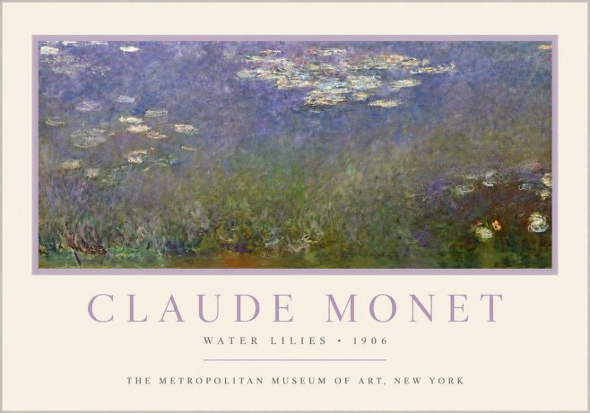 Monet Water Lilies - 1906 No3 - Plakat