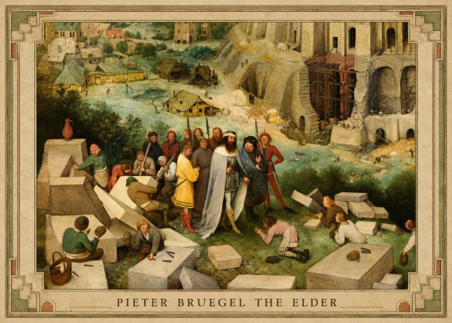 Pieter Bruegel The Tower of Babel XIV No1 - Plakat