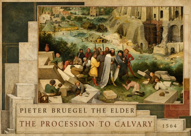 Pieter Bruegel The Tower of Babel XIV No6 - Plakat