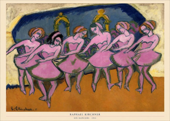 Raphael Kirchner Six Dancers No5 - Plakat