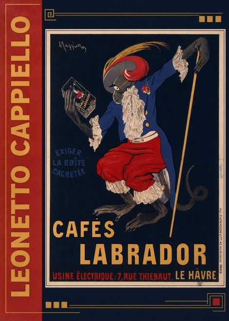 Leonetto Cappiello Cafés Labrador No2 - Plakat