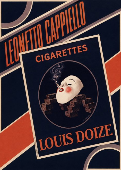 Leonetto Cappiello Cigarettes Louis Doize No4 - Plakat