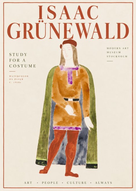 Isaac Grünewald Study for a Costume Design No6 - Plakat