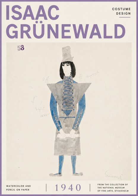Isaac Grünewald Costume Design X No6 - Plakat