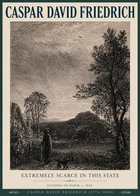 Caspar David Friedrich Extremely Scarce in This State No3 - Plakat