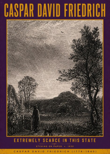Caspar David Friedrich Extremely Scarce in This State No5 - Plakat
