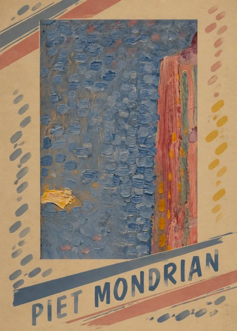 Piet Mondrian Façade in Sunlight No5 - Plakat