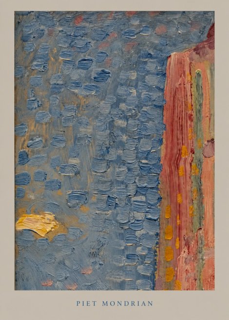 Piet Mondrian Façade in Sunlight No6 - Plakat