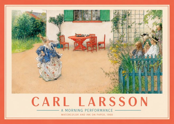 Carl Larsson A Morning Performance No4 - Plakat