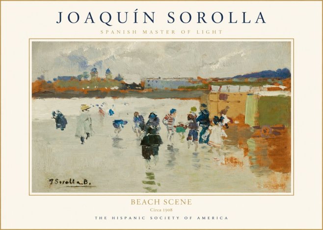 Sorolla Beach Scene No1 - Plakat