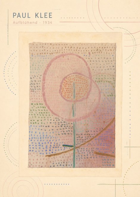 Paul Klee Aufblühend No3 - Plakat