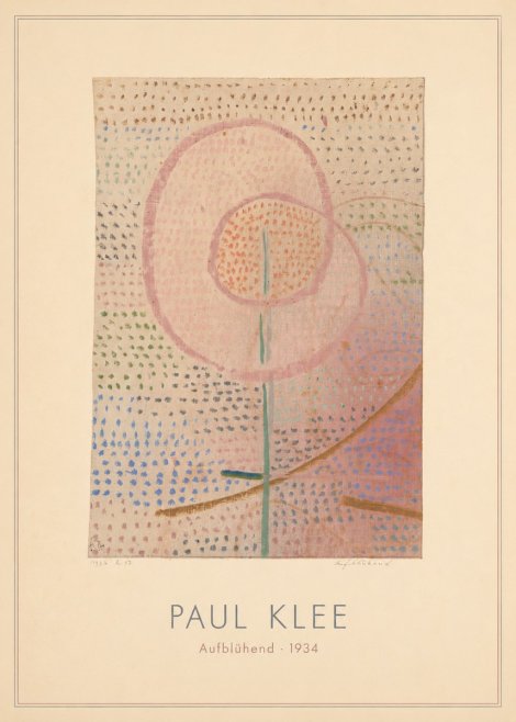 Paul Klee Aufblühend No4 - Plakat