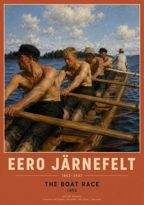 Eero Järnefelt The Boat Race No2 - Plakat