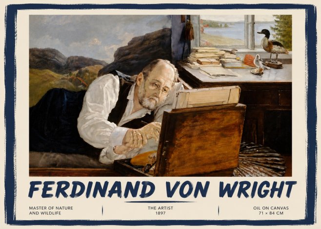 Ferdinand von Wright The Artist No4 - Plakat