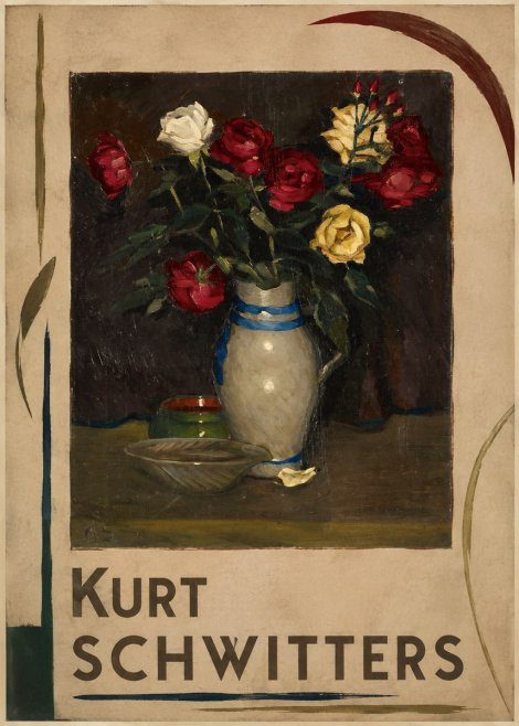 Kurt Schwitters Still Life with Roses No5 - Plakat