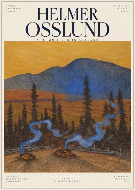 Helmer Osslund Twilight in the North No6 - Plakat