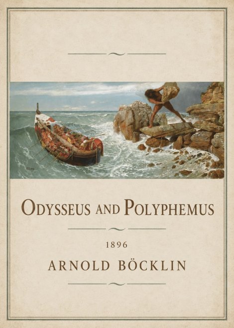 Arnold Böcklin Odysseus and Polyphemus No1 - Plakat