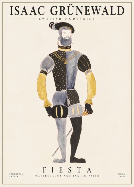 Isaac Grünewald Fiesta No1 - Plakat
