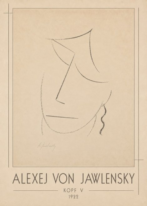Alexej von Jawlensky Kopf V No1 - Plakat