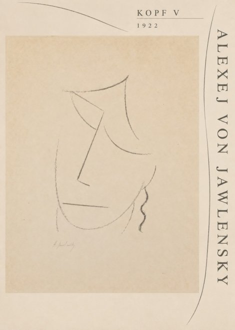 Alexej von Jawlensky Kopf V No5 - Plakat