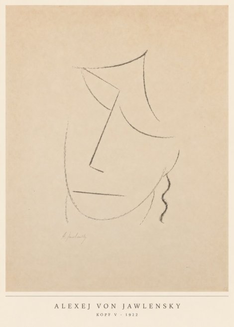 Alexej von Jawlensky Kopf V No6 - Plakat