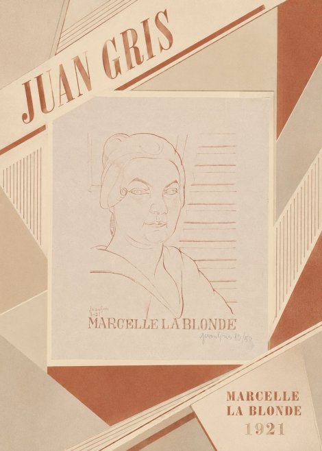 Juan Gris Marcelle La Blonde No4 - Plakat