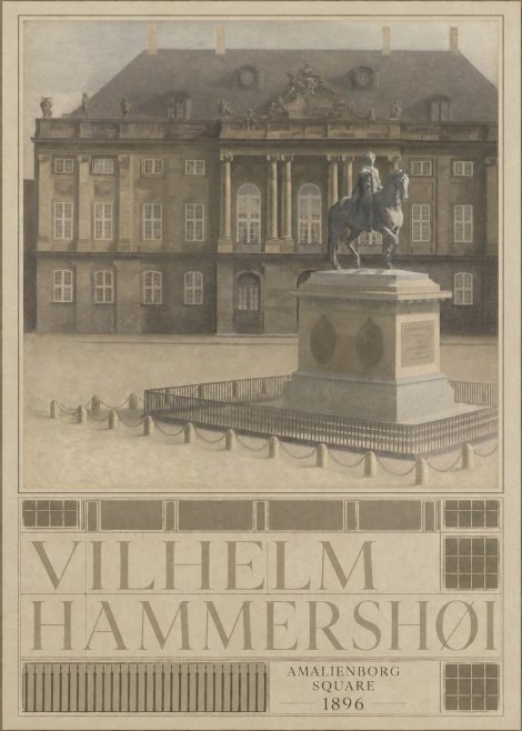 Vilhelm Hammershøi Amalienborg Square I No4 - Plakat